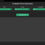 How I Built an AI-Powered LinkedIn Post Generator App: Step By Step | 2025